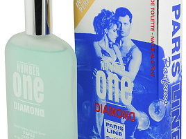 Туалетная вода мужская Number One Diamond (Номер один Диамонд)100мл.голубой 0183