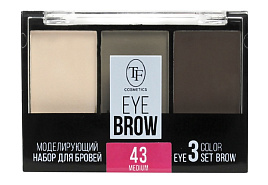 Тени для бровей Триумф СТЕВ04 набор 3шт.моделирующий Eyebrow 3 Color Set т.43 темный