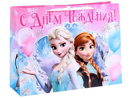 Упаковочная сумочка 61*46 1433333 Счастливого праздника. Холодное сердце