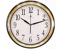 Часы настенные Atlantis 32*32 TDL-35147A коричневые