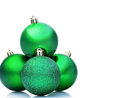 Шар 6см S0138-7 Зеленый 1шт