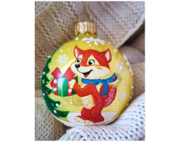 Шар 65 Лисенок с подарком КР-65-234077