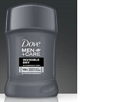 Дезодорант мужской Dove 50мл стик Экстразащита без белых следов