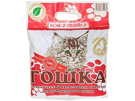 Наполнитель для кошачего туалета Гошка комкующийся 4л 0081