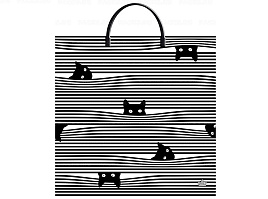 Пакет петля с пласт.ручкой 36*37 Любопытство