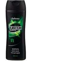 Шампунь мужской Аромика 300мл.3в1 Fresh Next 2240