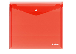 Папка-конверт с кнопкой А5+ Berlingo EFb_05003 "No Secret", 200мкм, красная
