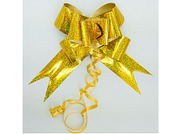 Бант баб Ч09296 голография золото 4,5см