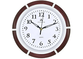 Часы настенные Atlantis 27*27 GD-8304B коричневые