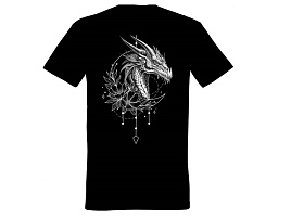 Белье футболка 845-412 Дракон Среброкрылый черная 46р-р
