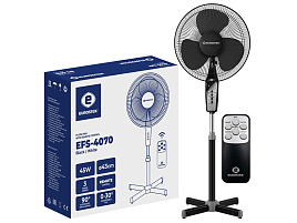 Вентилятор Eurostek EFS-4070 пульт напольный черный