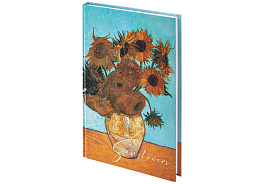 Блокнот 80л. STAFF 114422 "Подсолнухи", А5 клетка, выборочный лак