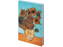 Блокнот 80л. STAFF 114422 "Подсолнухи", А5 клетка, выборочный лак