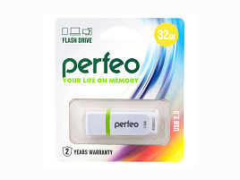 Флеш-драйв Perfeo USB 32Gb C11 белый