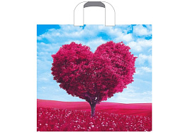 Пакет петля с пласт.ручкой 38*34 В облаках