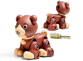 Конструктор с отверткой JMF88246D Медведь