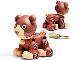 Конструктор с отверткой JMF88246D Медведь