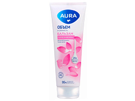 Бальзам для волос AURA 250мл.Объем и свежесть туба М
