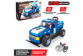 Конструктор Брик 2575341 полицейский джип 236дет р/у