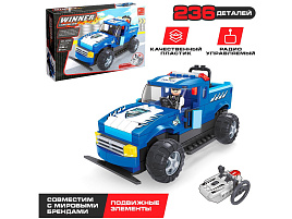Конструктор Брик 2575341 полицейский джип 236дет р/у