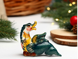 Сувенир Гжель Дракон Зак цвет