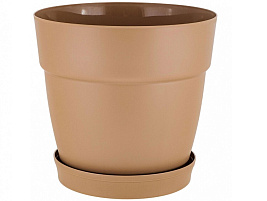 Кашпо цветочное 1,1л Villa de Fiori 660010047/4344 молочный шоколад с/п