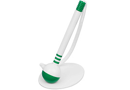 Ручка OfficeSpace TBbu_68718 настольная синяя, 0,7мм, белый корпус, белая подставка, европодвес