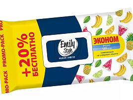 Влажные салфетки Emily Style 120шт.Tropic клапан