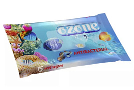 Влажные салфетки Ozon 15шт Морская свежесть