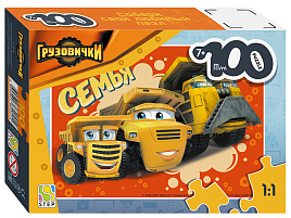 Пазл 100эл. Грузовички 62041