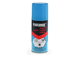 Комары Аэрозоль 145мл.Рефтамид комары,мошки,мскиты на кожу