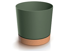 Кашпо цветочное TUBO PM DPOD150-2411U/6927 зеленый/коричневый