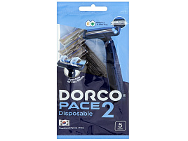 Станок для бритья Dorco TNВ 200ВL-5 одноразовый  5шт.2лезвия с увлажняющей полоской