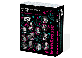 Набор предметных тетрадей ErichKrause 62127  (12 шт.) Persons, 48 листов, кл./лин., со спр. мат.,с пластиковой обложкой