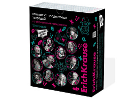 Набор предметных тетрадей ErichKrause 62127  (12 шт.) Persons, 48 листов, кл./лин., со спр. мат.,с пластиковой обложкой