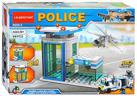 Конструктор Брик 8609-5 Полицейский участок 89дет