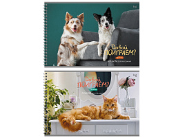 Альбом для рисования 40л. на спирали BG АР4гр40 58158 "Домашние питомцы"