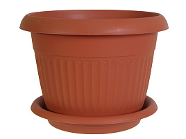 Кашпо цветочное 26л Ливия М3028 мрамор с/п