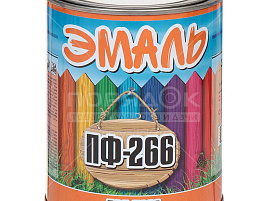 Эмаль ПФ-266 красно-коричневая 0,8кг Zabor 8545