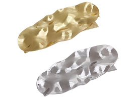 Зажим для волос 789-944 DesingPRO овал золото и хром