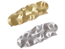 Зажим для волос 789-944 DesingPRO овал золото и хром