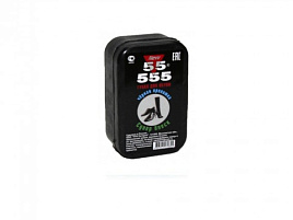 Губка  для обуви 55555 Силикон черная 0493