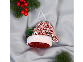 Подвеска пластик Колпак элит 9692888 10см бело-красный