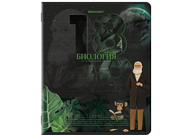 Тетрадь Биология 48л. BRAUBERG 405125 ДАТЫ, TWIN-лак, клетка, подсказ