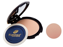 Пудра Farres 3012-6 пуховка, зеркальце бежевый