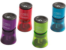 Точилка Berlingo 15007 пластиковая "TimeCapsule", 2 отверстия, контейнер, ассорти