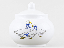 Сахарница керамика Рубин Гуси 114842