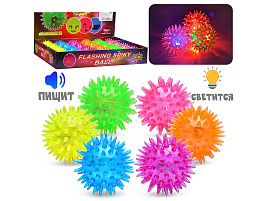 Мяч с шипами 00-6458 Неоновый свет 5,5см