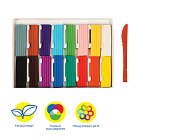 Пластилин 16цв. Енот в сказке МП_41712 192г, со стеком, картон