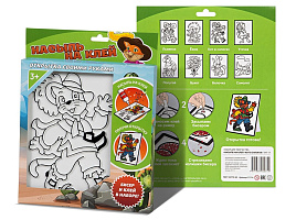 Аппликация Насыпь на клей 1117К Кот в сапогах